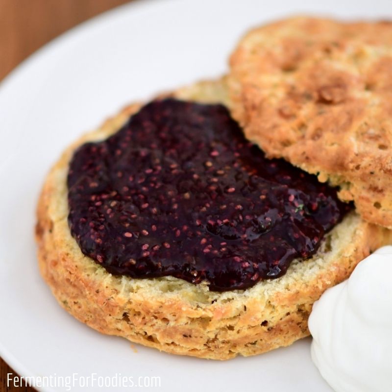 Fermented fruit and chia seed jam is the perfect alternative to commercial jam