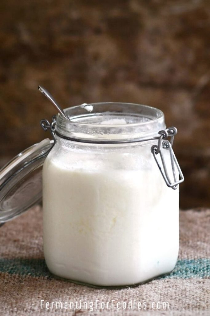 How to make yogurt using store-bought yogurt for a culture