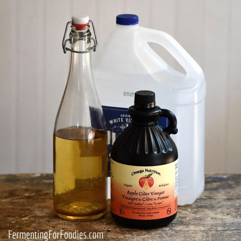 When is it a good idea to add vinegar to a ferment and when does vinegar stop fermentation