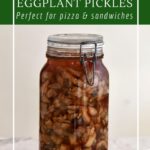 How to make fermented eggplant pickles finished in oil.