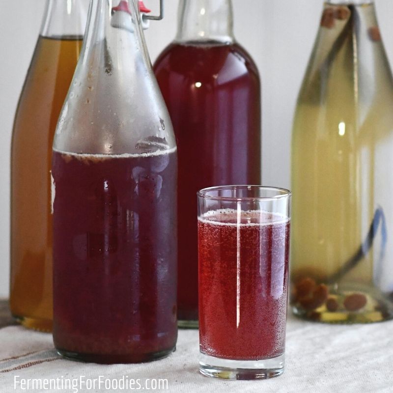 How to make cream soda or dr. Pepper flavor water kefir
