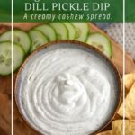Probiotic dill pickle dip
