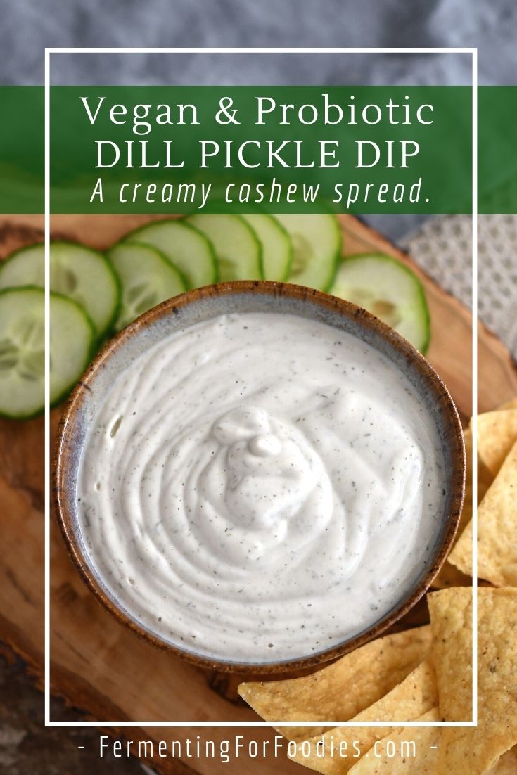 Bernie's Cashew Dill Pickle Dip (Vegan & GF) - Fermenting for Foodies