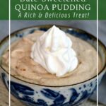 Healthy date quinoa pudding