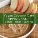 Vegan and sugar-free coconut date sauce